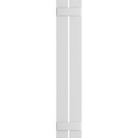 Ekena Millwork 1 4 W 68 H True Fit PVC Dvije ploče na rasporedu pansion-n-letten kapci, bijeli