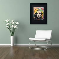 Zaštitni znak likovne umjetnosti Marilyn 2 Canvas art by dean russo, crni mat, crni okvir