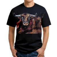 Ljetna majica Bullfigol Festival kauboj izuzetno povremena crtana majica za odrasle za vanjsku dnevno