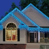Vrijeme odmora LED LED Božićna svjetla visoke gustoće od 200 tačaka, s bijelom žicom, plavom
