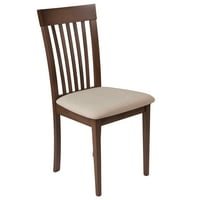 Flash Namještaj Pk. Wellington stolica za ručavanje od orahovog drveta sa naslonom šine i sjedištem od