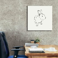 Epic Graffiti 'Line Bunny II' Chris Paschke, Giclee canvas Wall Art, 26 x26