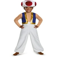 Boy's Toad Deluxe Halloween kostim - Super Mario Brothers