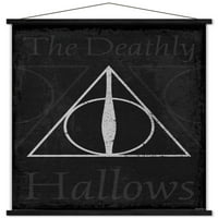 WORLDING WORLD: Harry Potter - Smrtni dugovi - simboli zidni poster sa drvenim magnetskim okvirom, 22.375