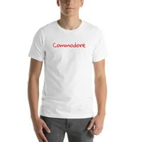 Nedefinisani Pokloni Rukom Pisana Pamučna Majica Sa Kratkim Rukavima Commodore