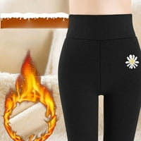 Aufmer pantalone za žene klirens elastični struk helanke duge obične pantalone za jogu za žene Daisy topla