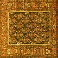 Ahgly Company Zatvoreni Pravougaonik Perzijski Žuti Tradicionalni Tepisi, 8' 10'