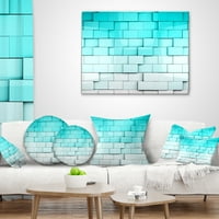 Designart plave mozaične kocke - savremeni jastuk za bacanje - 16x16