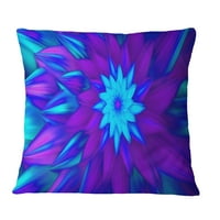 Designart ples latica plavog cvijeća - jastuk za bacanje cvijeća - 18x18