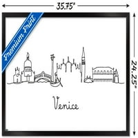 Line Art Skyline - Venecijanski zidni poster, 22.375 34