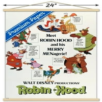 Disney Robin Hood - jedan zidni poster sa drvenim magnetskim okvirom, 22.375 34
