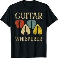 Guitars Whisperer Funny gitarista music Lover Gift Men Women T-Shirt Black 2x-Large