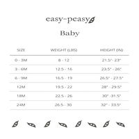 easy-peasy Baby Organic Print helanke, veličine 0 mjeseci