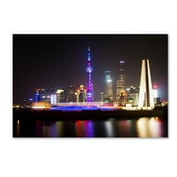 Zaštitni znak likovne umjetnosti' Shanghai City ' platno Art Philippe Hugonnard