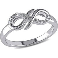 Diamond-Accent Sterling Silver Infinity Modni prsten
