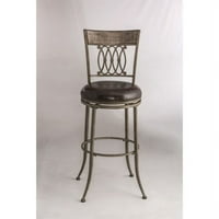 Hillsdale Abilene 44 okretna barska stolica u sivoj boji