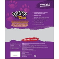 Dingo Mini sirova koža žvače sa mesom za pse, broji