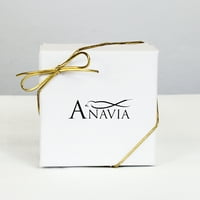 Anavia okrugli majčinski dan vijenac od nehrđajućeg čelika ružičasta zlatna diska nakit s poklon kutijom