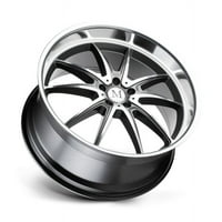 Argent 20x8. 22ET 66,56cb Gloss Gunmetal W ogledalo rezano kotač