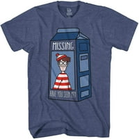 Gdje je Waldo Muns Majica koja nedostaje majica Mliječna kartonska majica Denim Heather, Veliki