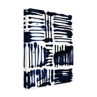 Zaštitni znak likovne umjetnosti' Indigo Stripes II ' platnena Umjetnost Jodi Fuchs