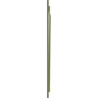 Ekena Millwork 1 8 W 77 H True Fit PVC ploča spojena ploča-N-letve roletne w Z-Bar, mahovina zelena