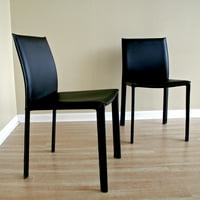 Baxton Studio smeđa kožna stolica