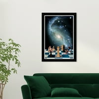 Wynwood Studio Prints igranje igre Astronomija i svemirske galaksije Wall Art Canvas Print plava Tamno