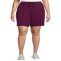 Terra & Sky Women's Plus veličine pletene Bermuda Hlatke