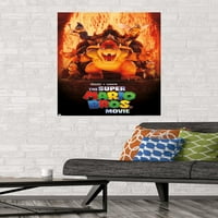 Super Mario Bros. Film - Bowser's World Key Art Moil Poster, 22.375 34