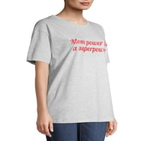 Plain Studios ženska mama moć je grafička majica sa kratkim rukavom