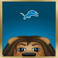 Detroit Lions - S. Preston Mascot Roury Poster, 22.375 34