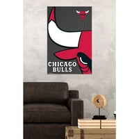 Chicago Bulls 22 '' 34 '' Logo Team Poster