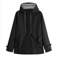 Lolmot ženske kabanice vodootporna vjetrootporna jakna za kišu lagana aktivna kaputa s kapuljačom na otvorenom