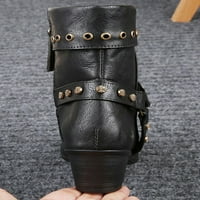 Ymiytan Ženske Gležnjače Čizme Sa Patentnim Zatvaračem Štikle Čizme Udobne Zimske Čizme Kancelarijske