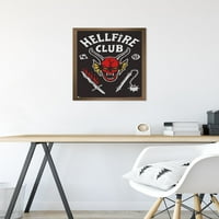 Netfli Strance stvari: Sezona - Hellfire Club Wall poster, 14.725 22.375 Uramljeno