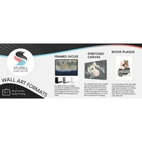 Stupell Industries Istražite Maine Daleki okean Svjetionik Svjetionik Travel grafička Umjetnost Crni uokvireni