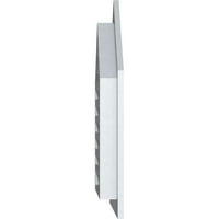 Ekena Millwork 18 W 26 H vrhunski gornji Zabatni otvor: funkcionalan, PVC Zabatni otvor w 1 4 ravni okvir