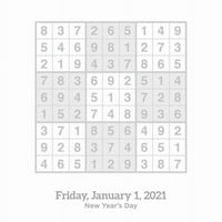 Sudoku 5.25x5.25 Dnevni kalendar za radnu površinu