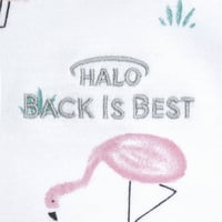 HALO® SleepSack® swaddle, pamuk, flamingosi, novorođenče, 0- meseci