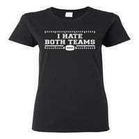 Divlji Bobby mrzim oba tima Sportska ženska grafička majica, crna, 3x-velika