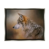 Stupell Wildlife Wolf Portretna Fotografija Životinje I Insekti Fotografija Siva Plutač Uokvirena Umjetnost