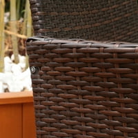 Wicker Patio set pletenica Dine patio set PE rattan stol i stolice unutarnji i vanjski popločani sutovi