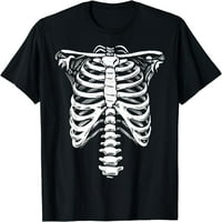 Skeleton Heart Rebra X-Ray Odrasle Dece Funny Halloween T-Shirt