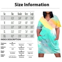 Ženska plus veličina casual maxi haljina za letnju haljina za suspenziju plaže sa džepovima
