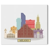 Milano šareno milano slikanje platno Art Print