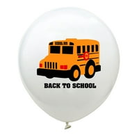 Baloni vratiti u školu baloni školski autobus štampanje kasno baloni škola Party ukras baloni