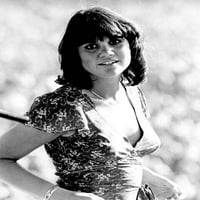 Linda Ronstadt ikonic 1970-e u prianjanju ljetne haljine smiješeći se foto poster