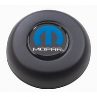 GRANT HORN Gumb - Mopar Logo - Čelik - crna boja - Grant Classic Challenger Točkovi serije