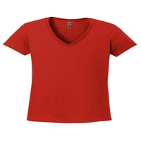 MmF-ženska majica V-izrez kratki rukav, do žena veličine 3xl - Emoji grupa